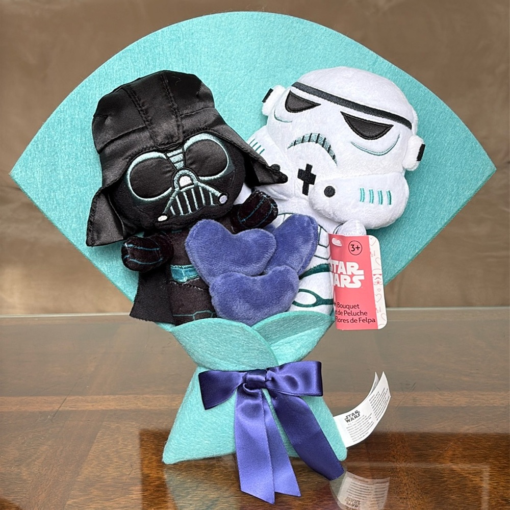Star Wars Darth Vader Storm Trooper Plush Doll StarWars Bouquet 13" Just Play 🆕